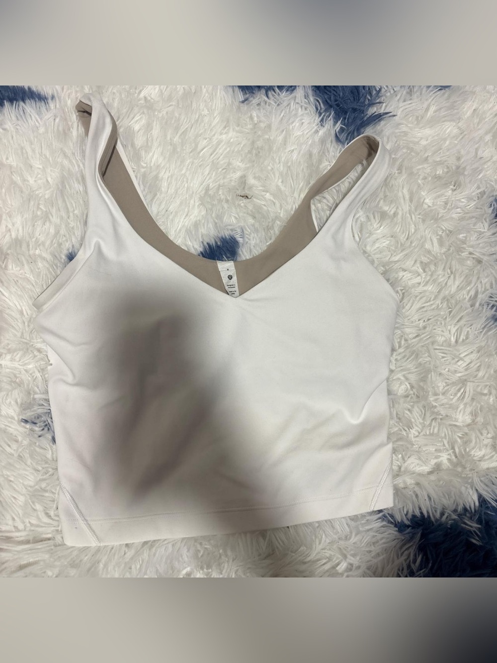 Lululemon White Align Cropped Tank